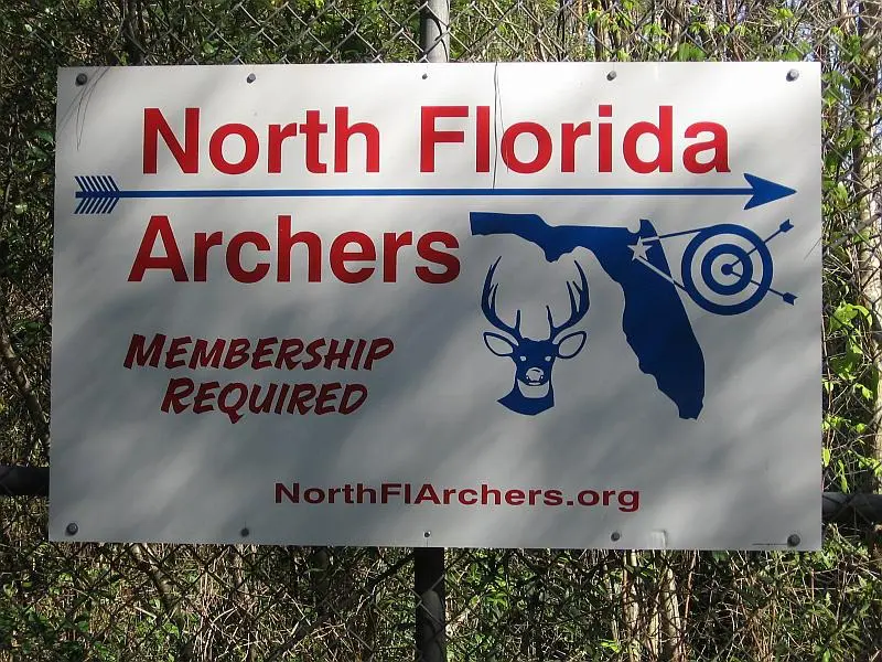 Archery club membership sign