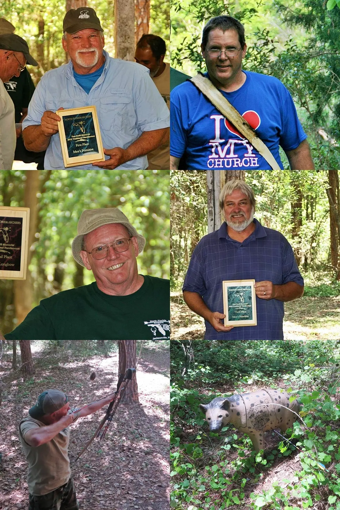 Archery practice and animal target